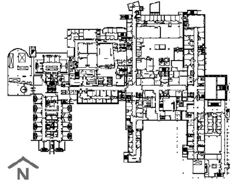 Plan Of University Hospital Although Different Buildings Form An