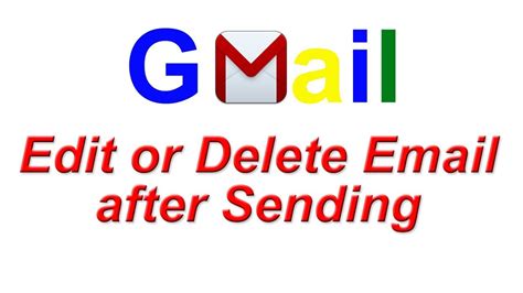 How To Delete Or Edit Email After Sending In Gmail Edit Wrongly Send