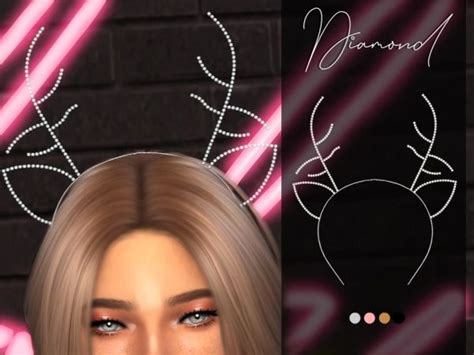 Diamond Reindeer Headband The Sims 4 Download Simsdomination
