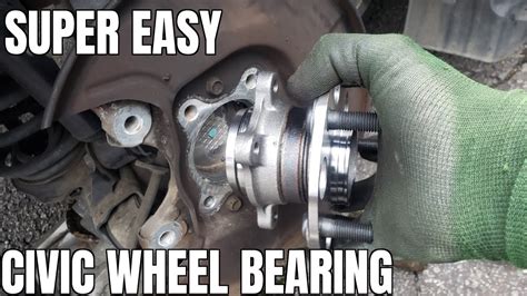 How To Replace Rear Wheel Bearing Hub Assembly Honda Civic Youtube
