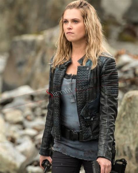 Eliza Taylor The 100 Clarke Griffin Leather Jacket Actrice Les 100