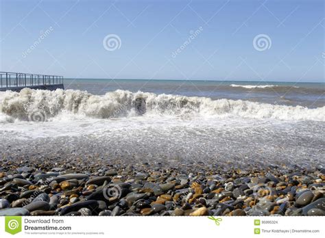 Black Sea Sea Waves Sochi Stock Photo Image Of Background Bulgaria