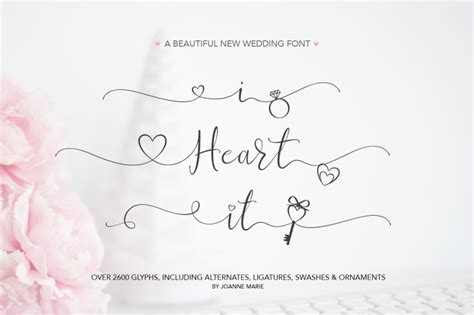 The Heart Swash Font Bundle By Joanne Marie Thehungryjpeg