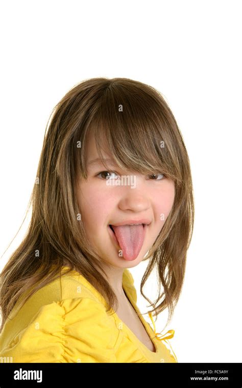 Mädchen Mit Zunge Fotos Und Bildmaterial In Hoher Auflösung Alamy
