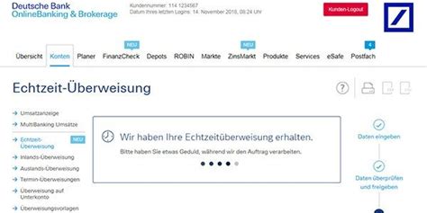 Corporate customers, enter login id as <customer id>.<user id>. Echtzeit-Überweisung - Deutsche Bank Privatkunden