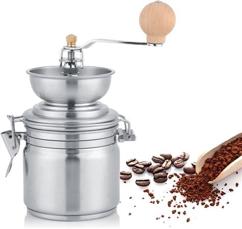 Manual Coffee Grinder Portable Stainless Steel Coffee Bean Grinder