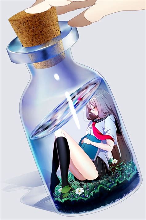 Anime In Bottle Cô Gái Trong Anime Anime Dễ Thương