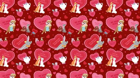 Download Our ‘disney Hearts Digital Wallpaper Now Valentines