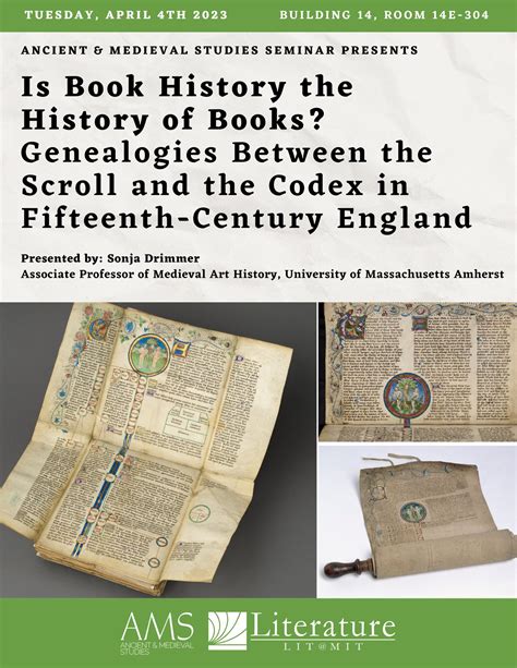 Litmit On Twitter April 4th Ancient And Medieval Studies Seminar
