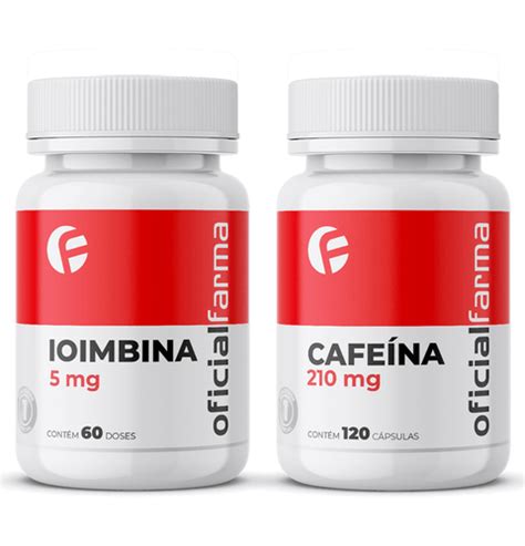 Ioimbina 5mg 60 Doses Cafeína 210mg 120 Cápsulas Oficialfarma