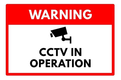 CCTV Warning Sign Poster | Corporate poster, Fashion poster, Sign poster