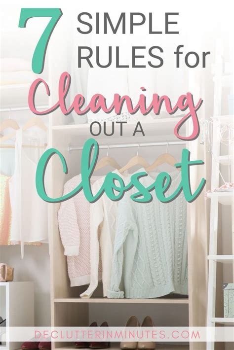 Simple Rules To Help Make Cleaning Out Your Closet Easier Declutter