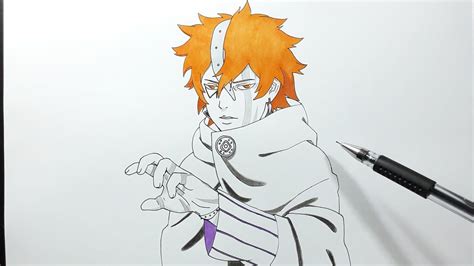 How To Draw Code Boruto Step By Step Youtube