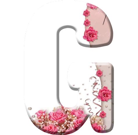 Sussurro De Amor Alfabeto Decorativos Png Rosas