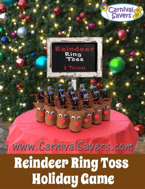 Reindeer Ring Toss Game Cute And Easy Christmas Carnival Game