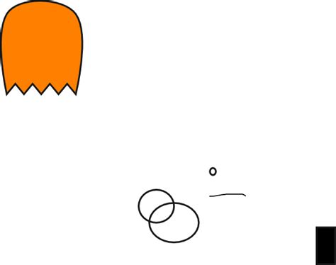 Orange Pacman Ghost Clip Art At Vector Clip Art Online