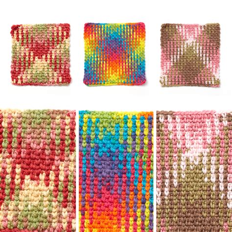 Color Pooling 101 Argyle Print Pooling Crochet Crochet Blanket