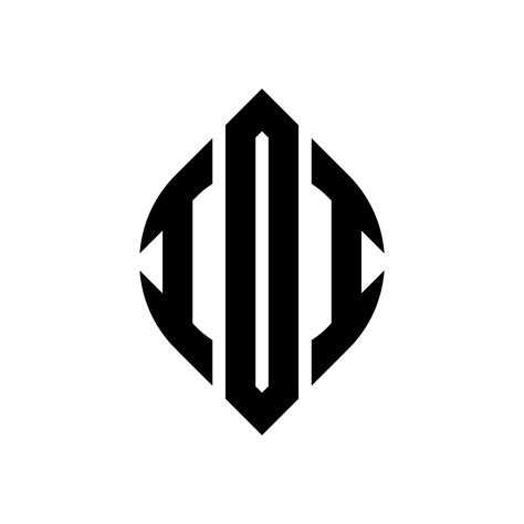 Idi Circle Letter Logo Design With Circle And Ellipse Shape Idi