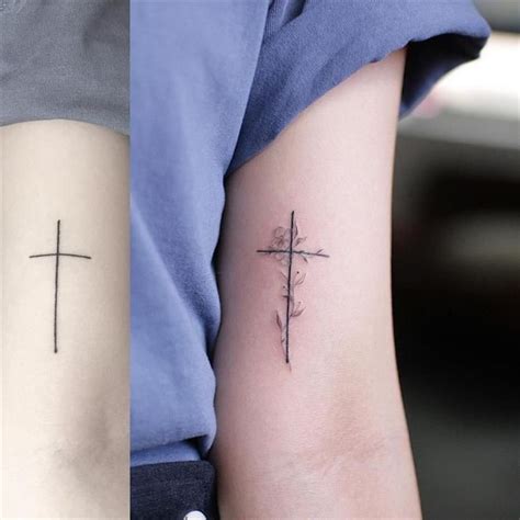 Give your cross tattoo a unique symbolic meaning by getting it in a watercolor style. Cross Tattoo with Flowers | Cross tattoos for women, Cross ...