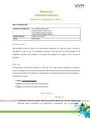 ACT 3PROYECTO 2 1 Docx FINANZAS INTERNACIONALES PROYECTO INTEGRADOR