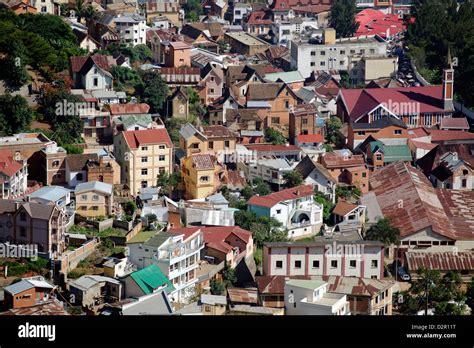 Vue De La Ville Haute La Ville Dantananarivo Tananarive Madagascar