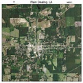 Aerial Photography Map of Plain Dealing, LA Louisiana