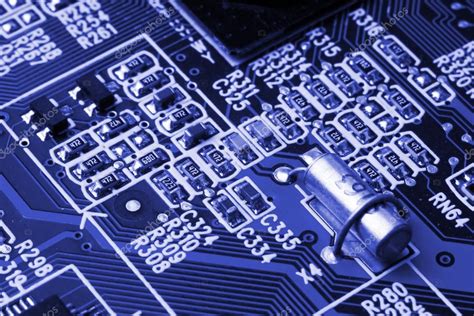 System Motherboard Computer And Electronics Background — Stock Photo