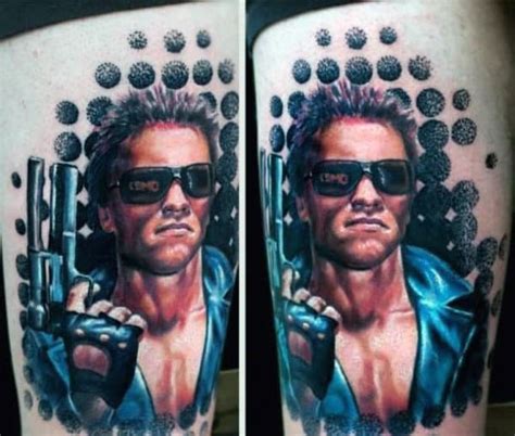 60 Terminator Tattoo Designs For Men Manly Mechanical Ink Ideas