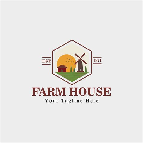 Farm House Vector Logo Design 8146786 Vector Art At Vecteezy