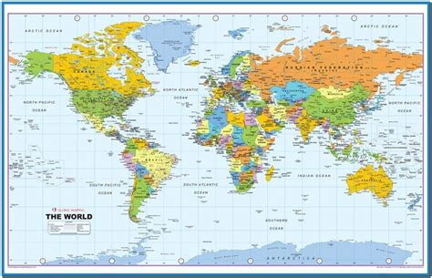48 World Map Screensaver Wallpaper On Wallpapersafari Images