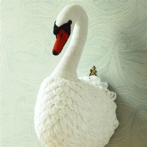 This Elegant Swan Is Crocheted In Smooth Cotton Yarn Another Pattern