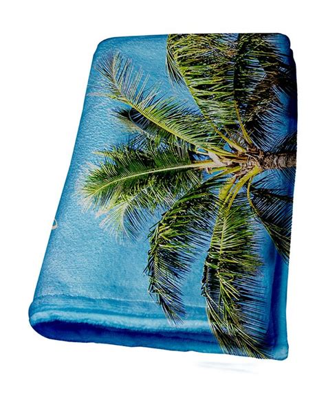 Large Beach Palm Tree Towel Large Bath Ocean By Ellensmilephoto