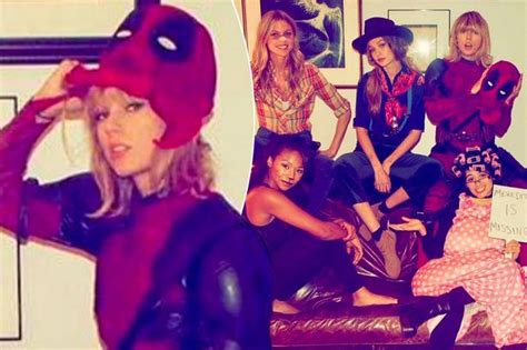 Taylor Swift Borrows Epic Deadpool Costume From Ryan Reynolds For Squad