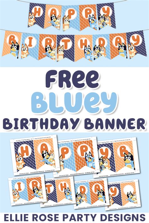 Free Bluey Party Printable Ideas