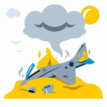 Cartoon Crash Plane Fighter Clip Illustrations Airplane