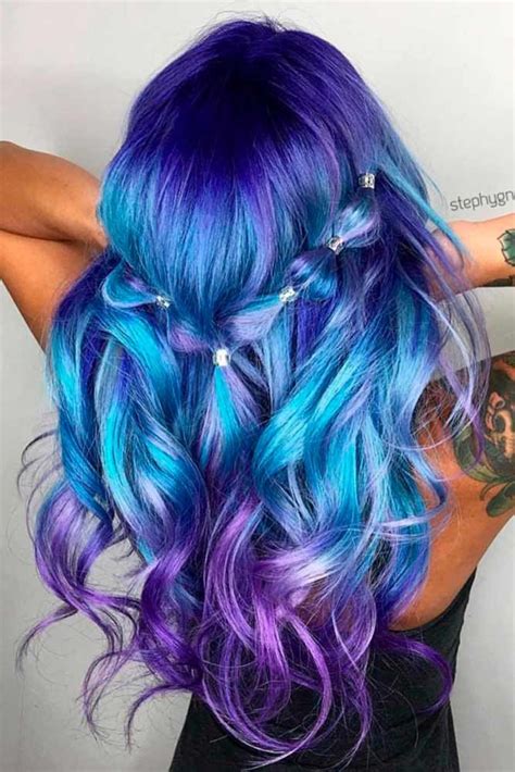 44 trendy styles for blue ombre hair cool hair color hair styles short