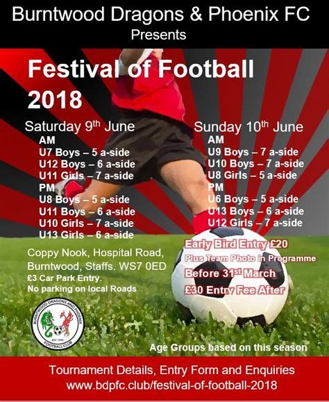The Bdp Fc Festival Of Burntwood Dragons And Phoenix Fc