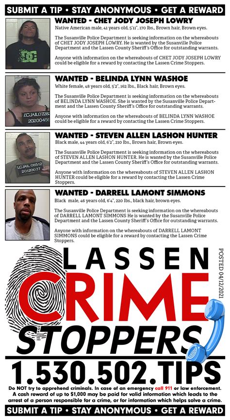Lassen Crime Stoppers Lassen News