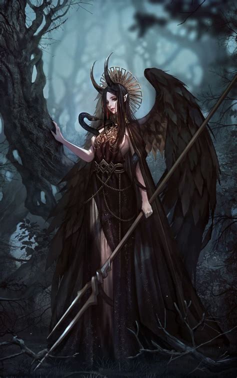Pin By Mattherson On Female Demon Art In 2019 Fantasy Art Gothic Fantasy Art Fantasy Demon