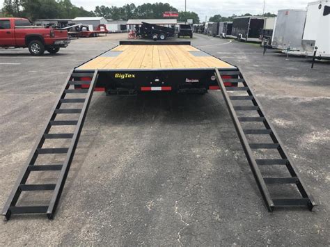 14oa 20 8sir Big Tex 20 Deck Over Flatbed W 8 Slide In Ramps Texas