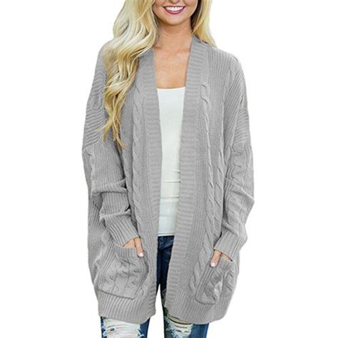 Autumn Cardigan With Pockets Womens Clothing Soft And Comfortable Coat