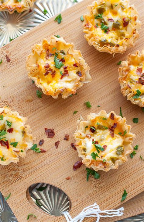 Baked Jalapeno Popper Phyllo Cups Peas And Crayons Recipe Phyllo