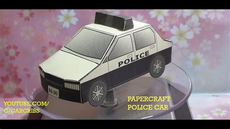 Papercraft Police Car Youtube