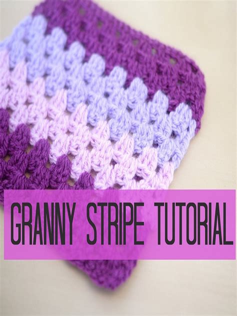 Video Tutorial Learn How To Make A Granny Stripe Blanket With An Easy
