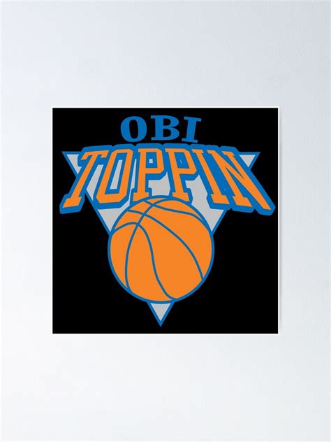 Obi Toppin New York Knicks Poster For Sale By Ironlungdesigns Redbubble