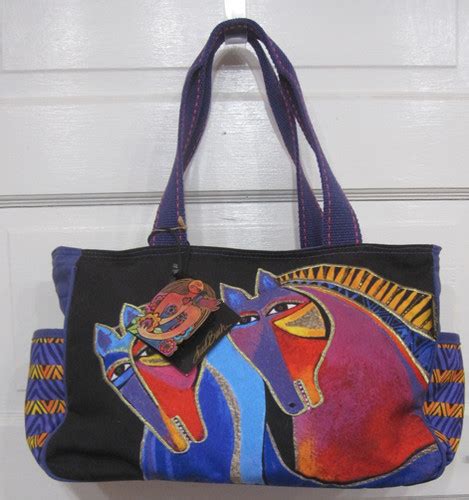 Laurel Burch Peruvian Mares Large Tote Lb8021 Wildhorses