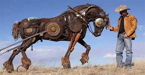 Artist Turns Old Farm Equipment Into Incredibly Detailed Animal