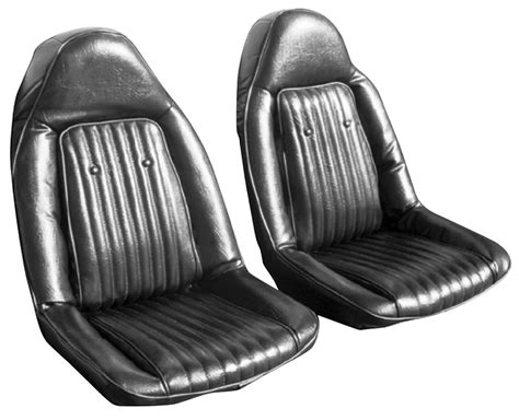 Seat Upholstery 1973 Chevelle Ss Front Buckets Vinylvelour