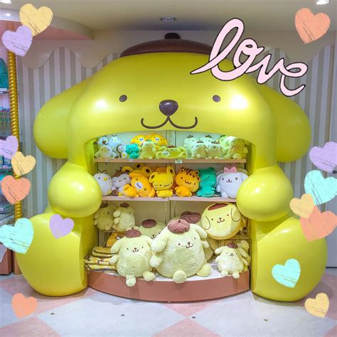 Pompompurins Inside A Huge Pompompurin From The Sanrio World Store In