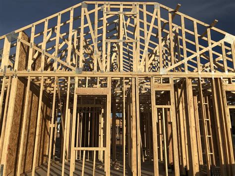 New Home Construction Framing Stock Photo Image Of Foundation Beams